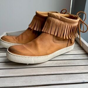 Free People Tan Leather Footwear
